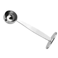 2 In 1 Stainless Steel Coffee Scoop Tamping Dual-Purpose Coffee Spoon Multi Function Spoon Holder Coffee Tools For Measuring And Tamping