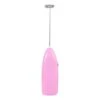 4 Colors Electric Mixer Stirrer Mini Blender, Fashionable Hot Drinks Milk Coffee Frother Eggbeater Foamer Electric Mixer Stirrer Handheld Frother Electric Whisk(Pink) -KitchenAid Shop 210jcmSJ7iL