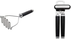 Gourmet Stainless Steel Wire Masher, 10.24-Inch, Black & KE112OHOBA KitchenAid Classic Euro Peeler, One Size Black 2 -KitchenAid Shop 211jMFCCWFL. AC