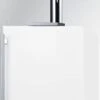 Summit Appliance SBC58WHBIADACMTWIN 24" Wide Built-in Undercounter ADA Height Commercially Listed Dual Tap Combo Nitro/Cold Brew Coffee Dispenser In White With Stainless Steel Handle, Auto Defrost