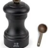 Peugeot Bistro 4 Inch Salt Mill Gift Set, Black Matte - With Wooden Spice Scoop -KitchenAid Shop 212D4rxs5RL. AC