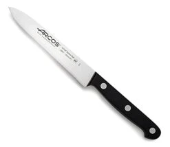 Paring Knife 5 Inch Stainless Steel. Serrated Tomato Knife For Cutting And Chopping. Ergonomic Polyoxymethylene Handle And 130mm Blade. Series Universal. Color Black