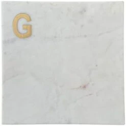 Monogram Marble Cheese Board, Hand Crafted Marble Cutting Board From White Marble Slab, Personalized Charcuterie Board With Brass Initial, Great Wedding Or House Warming Gifts, Letter S -KitchenAid Shop 215T33lDKHL. AC