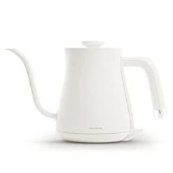The Kettle | Electric Lightweight Gooseneck Kettle | Stainless Steel | 0.6L (20fl Oz) Capacity | Neon Light Indicator | Perfect For Tea And Coffee | K02H-WH | White | US Version