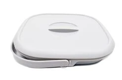 8.5L (2.2 Gallon) Collapsible Square Handy Bucket With Lid / Foldable SquareWater Pail With Lid / Portable Tub With Handle And Lid. Size 31x31cm (Grey/Steel Blue, 1) -KitchenAid Shop 216cpV2CjrL