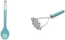 Gourmet Stainless Steel Wire Masher, 10.24-Inch, Black & KE112OHOBA KitchenAid Classic Euro Peeler, One Size Black 2 -KitchenAid Shop 217TbvUgyyL. AC