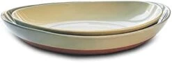 Ora Ceramic Large Serving Bowls- Set Of 2 Oval Platters For Entertaining. Modern Kitchen Dishes For Dinner, Fruit, Salad, Turkey, Etc. Oven, Dishwasher Safe, 55 / 35 Oz, 13.5" / 11.8" - Vanilla White -KitchenAid Shop 219FOGGkH8L. AC