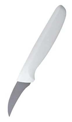 White 2” Paring Knife - Sharp Kitchen Knife - Ergonomic Handle, Pointed Tip - Color Coded Kitchen Tools By The Kosher Cook
