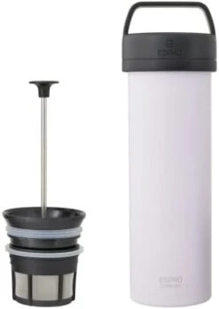 - P0 Ultralight French Press - Double Walled Stainless Steel Vacuum Insulated Coffee And Tea Maker, Portable And Durable Coffee Press For Travel, Camping, And Everyday Use - 16oz, (Cranberry) -KitchenAid Shop 21BlWspcg9L. AC