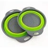 2 Collapsible Colander Mixing Bowl Strainer And Colander Set Silicone Colander Bowls Use For Draining Fruits Vegetables And Pastas By Bellagione (Green)