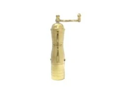 Athena Pepper Mill With Cup, Brass, 8"