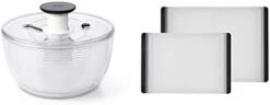 OXO Good Grips Large Salad Spinner - 6.22 Qt. & Good Grips Little Salad Dressing Shaker - Black -KitchenAid Shop 21HyR5ry DL. AC