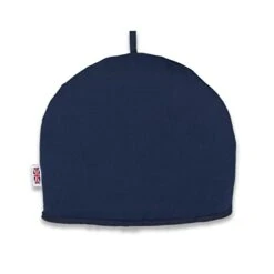 Large Tea Cozy For Teapot Insulated - Oxford Navy - Thermal 100% Cotton Extra Thick Wadding - Made In England, UK - Tea Cozies Covers Fit 1 To 6 Cup Neutral Kitchen Textiles Range