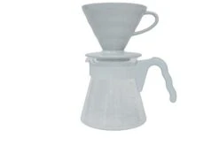 "Simply Hario" Ceramic V60 Dripper Pour Over Set With Glass Server, Scoop And Filters, Size 02, White -KitchenAid Shop 21NcyekSy1L