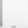 Summit Appliance SBC58WHBIADANK 24" Wide Built-in Undercounter ADA Height Commercially Listed Kegerator In White W/o Tapping Equipment, Stainless Steel Handle, Auto Defrost, Adjustable Thermostat