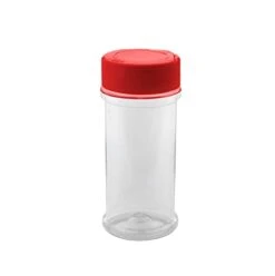 6oz Jar With Red Lid Dry Herb Jar Spice Seasoning Cylinder Salt Shaker Container For Kitchens Restaurants And Food Trucks By Marketing Holders