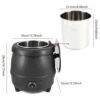 110V 400W Commercial Electric Soup Warmer With Lid And Detachable Stainless Steel Insert Pot For Restaurant And Big Family -KitchenAid Shop 21UfXvLF39L