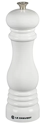 Le Creuset Pepper Mill, 8" X 2 1/2", White