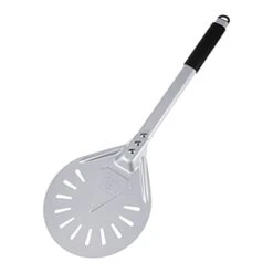 7” Pizza Turning Peel & Paddle, Oven Accessories With Aluminum Plate And Rubber Handle Tool Use For Bread Peel, Pastry Dough Cake Spatula For Christmas, And New Year Party