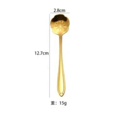 4pcs Stainless Steel Cherry Blossom Spoon Coffee Spoon Rose Flower Spoon Wedding Gift Bird's Nest Gift Spoon Honey Spoon (gold-A1) -KitchenAid Shop 21bUgIyacIL