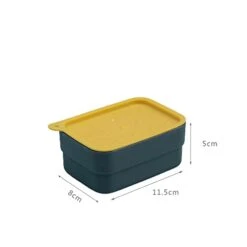 Drainage Soap Box Sealed Portable Soap Box With Lid Home Travel Soap Box With Lock Buckle Plastic Soap Box (Color : Green) -KitchenAid Shop 21ggjUtxx8L