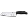 Victorinox -Swiss-Army-Cutlery Fibrox Pro Santoku Knife, Granton Edge, 7-Inch