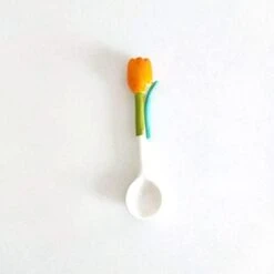 Ceramic Soup Spoons,Tulip Flowers Ceramic Coffee Spoon Heat-Resistant Tulip Shaped Espresso Stirring Tool Scoop Ceramic Dessert Spoon(Flower,Orange) -KitchenAid Shop 21hQcmdhUGL. AC
