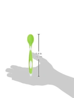 Amazon Brand - Solimo Soft Tip Baby Spoons (Pack Of 12)