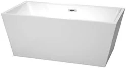 Sara 63 Inch Freestanding Bathtub In White With Floor Mounted Faucet, Drain And Overflow Trim In Polished Chrome 25 Sara 63 Inch Freestanding Bathtub In White With Floor Mounted Faucet, Drain And Overflow Trim In Polished Chrome -KitchenAid Shop 21jCi4xdQkL. AC