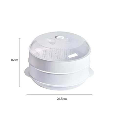 ALONCEfh Lunch Boxes Microwave Steamer Heating Steamer For Home Kitchen Heat-Resisting Range, Heat Preservation, Preservation For Home Kitchen White (Size : Medium) 7 ALONCEfh Lunch Boxes Microwave Steamer Heating Steamer For Home Kitchen Heat-Resisting Range, Heat Preservation, Preservation For Home Kitchen White (Size : Medium) - Image 5