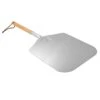 28" Long Metal Pizza Peel With Wooden Handle For Indoor & Outdoor Grill Oven, 13.5 X 16 Inch Pizza Baking Spatula Paddle For Baking Bread Pie
