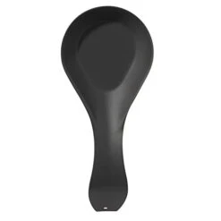 GGI Stainless Steel Spoon Rest- Long Handle Holds Kitchen Utensils In Place, Great Spoon Rest For Kitchen Counter, Stove Top, Or Coffee Station; Kitchen Accessories, Utensil Rest, Black