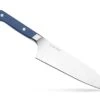 Santoku Knife - 7.5 Inch Japanese Style Kitchen Knife - High Carbon Stainless Steel Chopping Knife, Blue