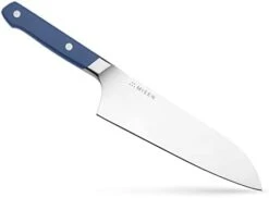 Santoku Knife - 7.5 Inch Japanese Style Kitchen Knife - High Carbon Stainless Steel Chopping Knife, Blue -KitchenAid Shop 21rBW45G5VL. AC