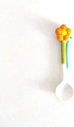 Ceramic Soup Spoons,Tulip Flowers Ceramic Coffee Spoon Heat-Resistant Tulip Shaped Espresso Stirring Tool Scoop Ceramic Dessert Spoon(Flower,Orange) -KitchenAid Shop 21rJsnODmPL. AC