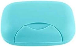 Soap Holder Buckle Portable Soap Box Multiple Candy Colors Portable Travel Soap Dish Box Case Holder Container Prevent Soap From Falling (Color : A, Size : Small) -KitchenAid Shop 21rXxdBv KS. AC