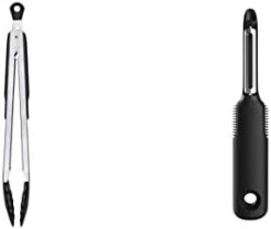 OXO Good Grips 9-Inch Locking Tongs With Nylon Heads -KitchenAid Shop 21tTKOPpcKL. AC