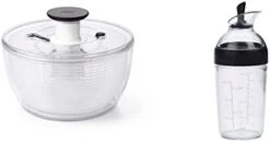 OXO Good Grips Large Salad Spinner - 6.22 Qt. & Good Grips Little Salad Dressing Shaker - Black -KitchenAid Shop 21tu90vH3PL. AC