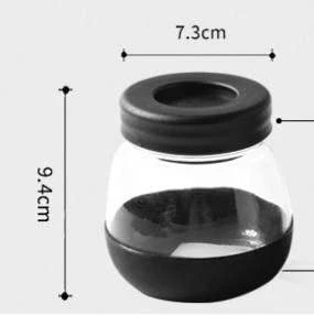 OOLKITS Manual Coffee Grinder With Ceramic Burrs, Hand Coffee Mill With TWO Glass Jars(11oz Each), Brush And A Spoon Scoop 4 OOLKITS Manual Coffee Grinder With Ceramic Burrs, Hand Coffee Mill With TWO Glass Jars(11oz Each), Brush And A Spoon Scoop - Image 2