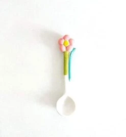 Ceramic Soup Spoons,Tulip Flowers Ceramic Coffee Spoon Heat-Resistant Tulip Shaped Espresso Stirring Tool Scoop Ceramic Dessert Spoon(Flower,Orange) -KitchenAid Shop 21xSbBCTuL. AC
