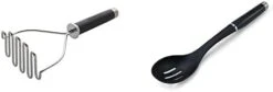 Gourmet Stainless Steel Wire Masher, 10.24-Inch, Black & KE112OHOBA KitchenAid Classic Euro Peeler, One Size Black 2 -KitchenAid Shop 21yEB9WBozL. AC