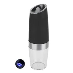 Electric Salt Grinder, Transparent Kitchen Salt Mill Grinder Automatic For Sea Salt