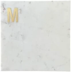 Monogram Marble Cheese Board, Hand Crafted Marble Cutting Board From White Marble Slab, Personalized Charcuterie Board With Brass Initial, Great Wedding Or House Warming Gifts, Letter S -KitchenAid Shop 21zgcZYOldL. AC