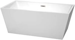 Sara 63 Inch Freestanding Bathtub In White With Floor Mounted Faucet, Drain And Overflow Trim In Polished Chrome 29 Sara 63 Inch Freestanding Bathtub In White With Floor Mounted Faucet, Drain And Overflow Trim In Polished Chrome -KitchenAid Shop 21zmIKhj2YL. AC