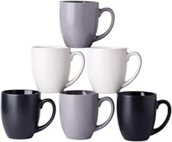 16oz Coffee Mugs Set Of 6, Large Ceramic Coffee Mugs For Men, Women, Dad, Mom, Modern Coffee Mugs With Handle For Tea,Latte,Cappuccino,Cocoa. Dishwasher&Microwave Safe, Matte Blue 24 16oz Coffee Mugs Set Of 6, Large Ceramic Coffee Mugs For Men, Women, Dad, Mom, Modern Coffee Mugs With Handle For Tea,Latte,Cappuccino,Cocoa. Dishwasher&Microwave Safe, Matte Blue -KitchenAid Shop 31 K2lOOoVL. AC