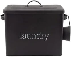 Enamelware Laundry Powder Container (Black), Enamelware Detergent Bin With Scoop -KitchenAid Shop 31 VZu3oqVL. AC