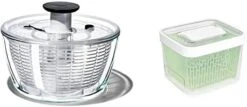 OXO Stainless Steel Salad Spinner & Good Grips GreenSaver Produce Keeper - Large -KitchenAid Shop 31 qCOAliuL. AC
