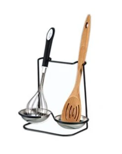 Metalla Stainless Steel Double Spoon Rest, Black -KitchenAid Shop 3109zIsMOKL
