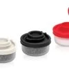 Alt And Pepper Shakers Moisture Proof Mini Salt Shaker To Go Camping Picnic Outdoors Kitchen Lunch Boxes Travel Spice Set Clear With Colored Lids Plastic Airtight Spice Jar Dispenser (Small, 3 Pack) -KitchenAid Shop 310GwI7cydL