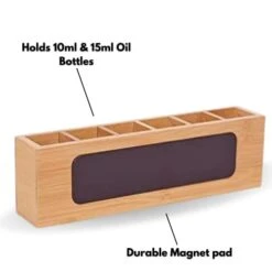 Oil Life- Bamboo Essential Oil Storage Tray 15 Bottles | Holds Fifteen 15ml Dottera Bottles Bamboo Aromatherapy Display Caddy (6 Bottles) -KitchenAid Shop 3116OdUZ4QL